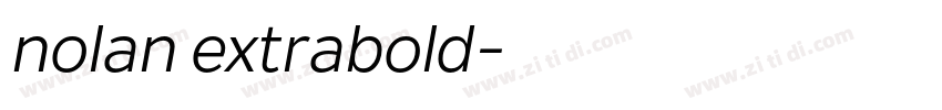 nolan extrabold字体转换